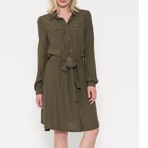ESLEY | OLIVE SHIRT DRESS